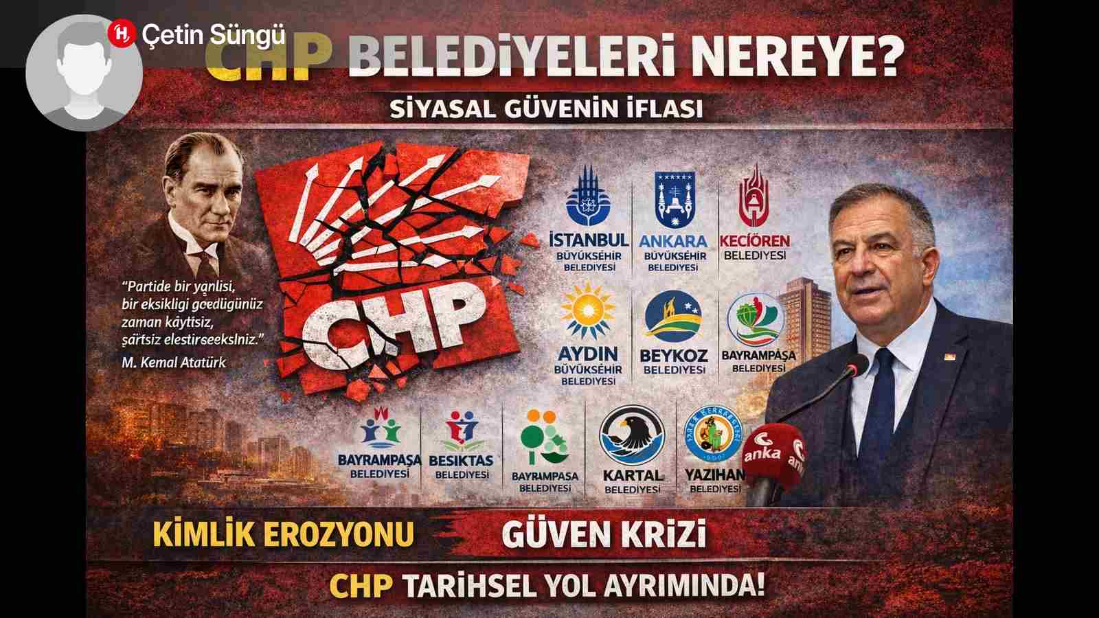 Vertrauenskrise in der Türkei und die Erosion der politischen Identität der CHP