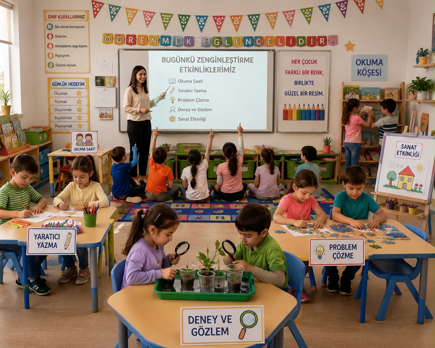 Okuma Yazma Bilerek İlkokula Başlayan Çocuklar ve Zenginleştirme Etkinlikleri