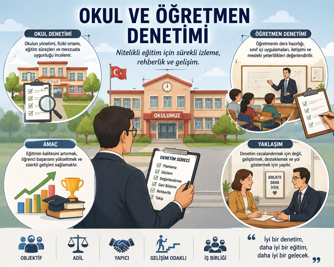 Milli Eğitim Bakanlığında Okul ve Öğretmen Değerlendirmesi Nasıl Yapılır?